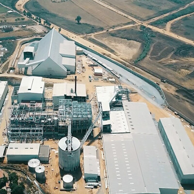 Duży kompleks hal przemysłowych, projekt hal przemysłowych 